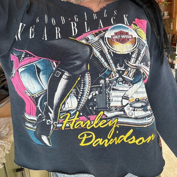 Harley-Davidson Sweaters - Rare vintage 1989 Harley Davidson crewneck